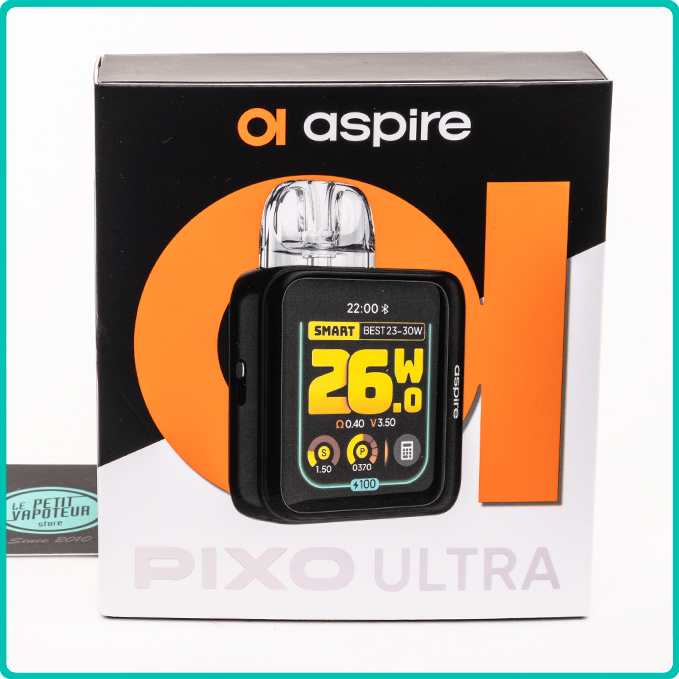 Packaging du Pixo Ultra Aspire